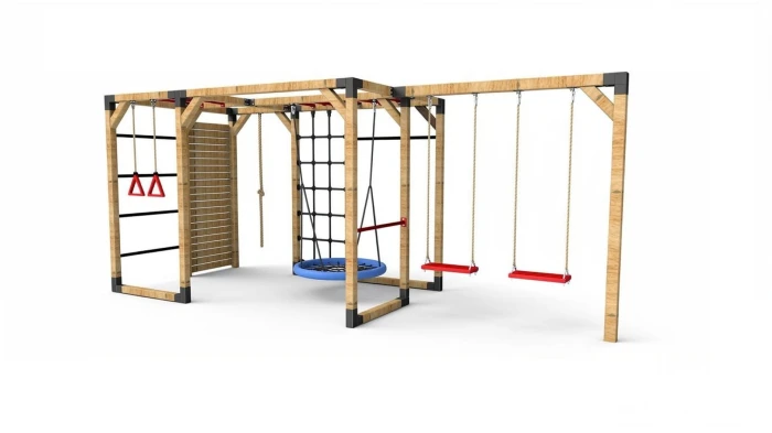 Klettergerüst aus Holz