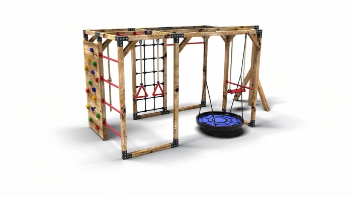 Klettergerüst aus Holz