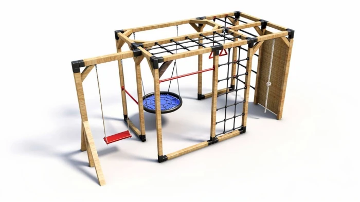 Klettergerüst aus Holz