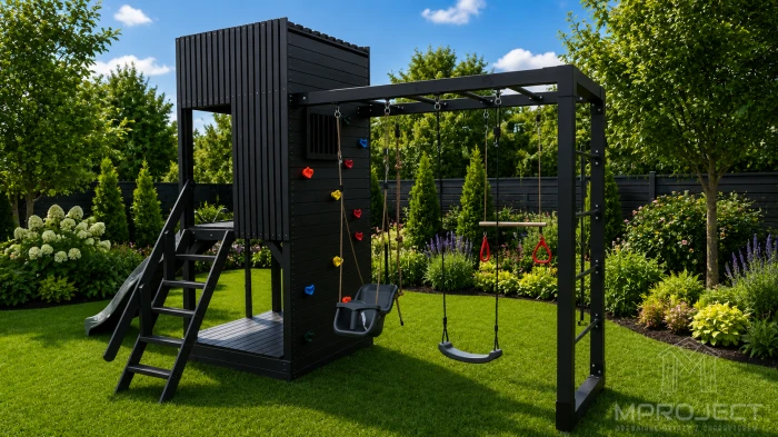 Design Spielplatz aus Holz