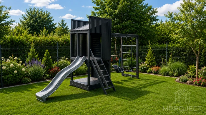 Design Spielplatz aus Holz