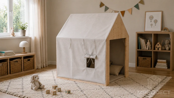 Kinder-Spielhaus – Versteck fürs Kinderzimmer