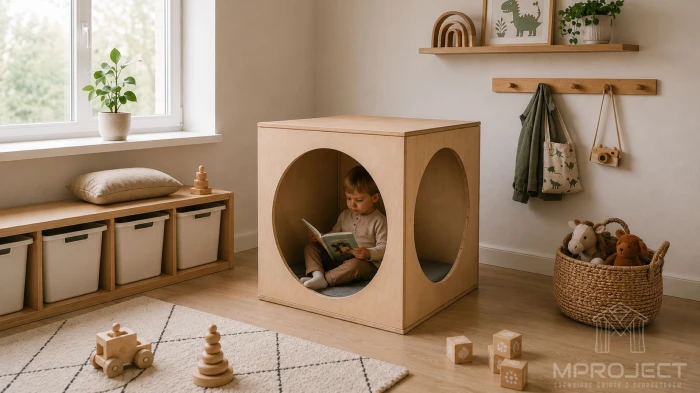 Versteck aus Sperrholz – Kinder-Spielhaus