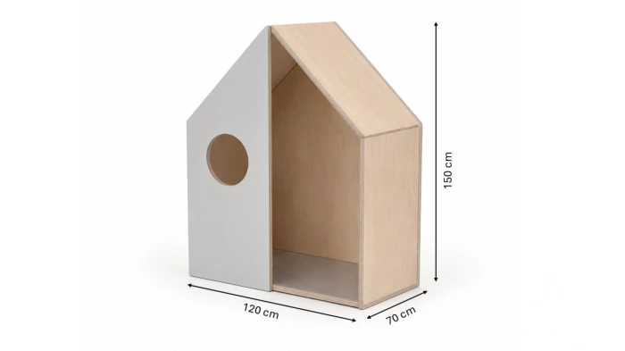 Versteck aus Sperrholz – Kinder-Spielhaus fürs Kinderzimmer