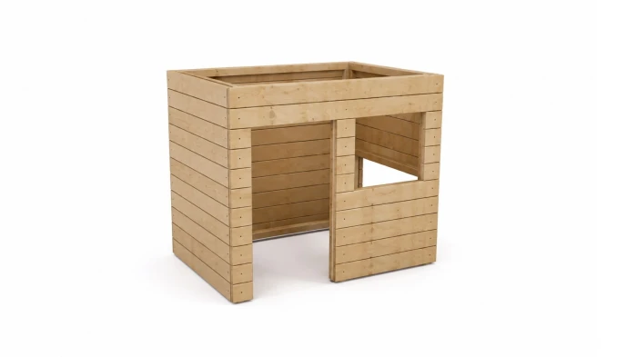 Holz-Spielhaus, Versteck und Rückzugsort fürs Kinderzimmer