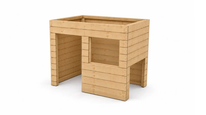 Holz-Spielhaus, Versteck und Rückzugsort fürs Kinderzimmer