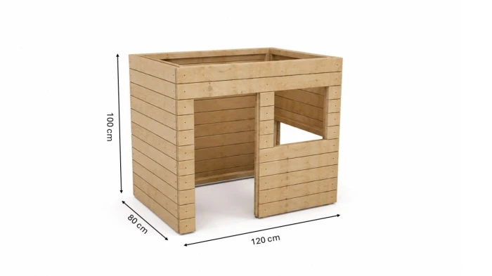 Holz-Spielhaus, Versteck und Rückzugsort fürs Kinderzimmer