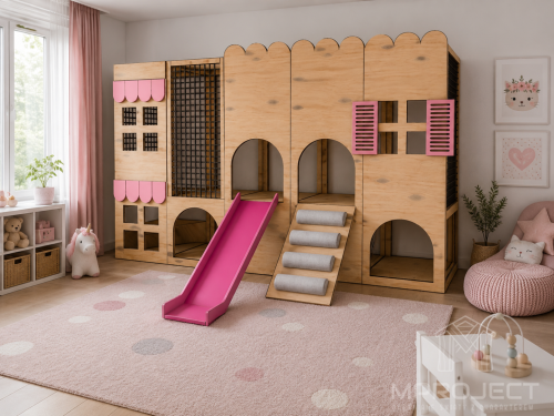 Modularer Spielplatz fürs Kinderzimmer – Beispielkonfiguration