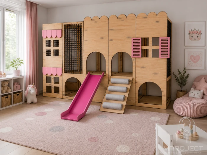 Modularer Spielplatz fürs Kinderzimmer – Beispielkonfiguration