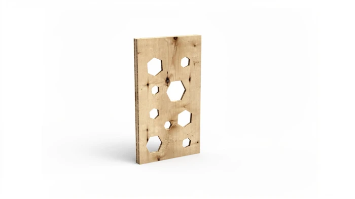 Kletterwand aus Sperrholz für Kinder