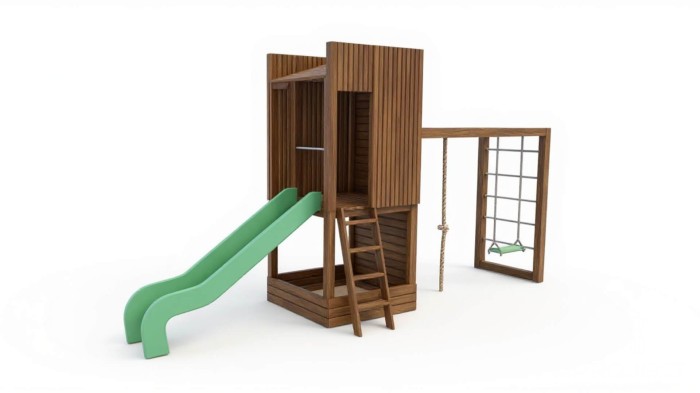 Design Spielplatz aus Holz