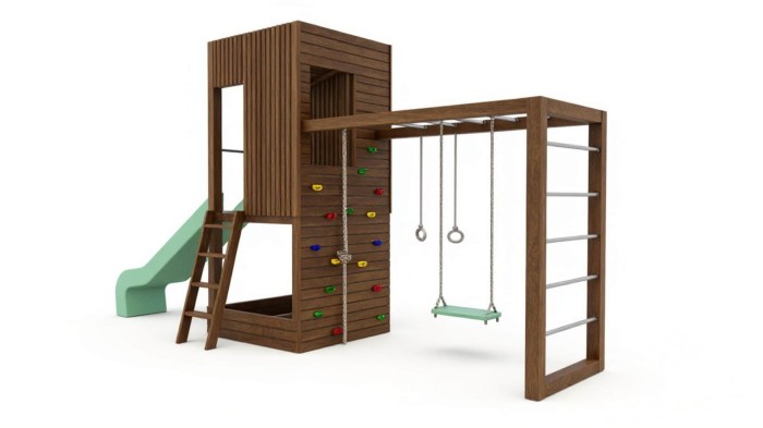 Design Spielplatz aus Holz