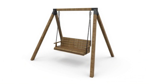 Klassische Gartenschaukel aus Holz