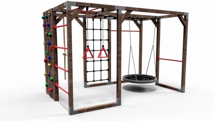 Interaktiver Spielplatz aus Holz