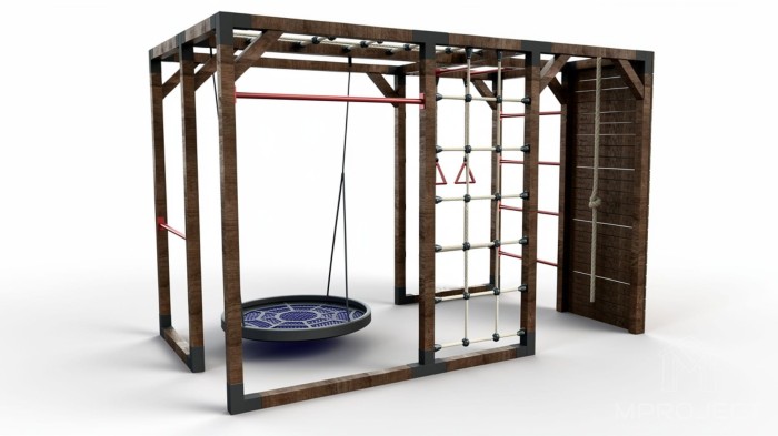 Interaktiver Spielplatz aus Holz